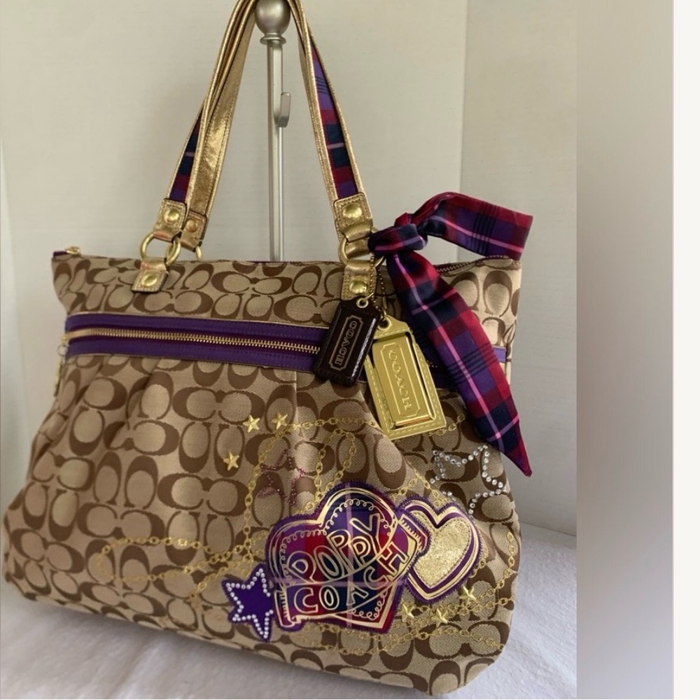 GUC Coach Poppy Glam Tote Style #G1020-15882